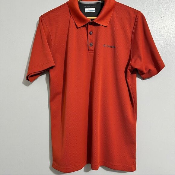 Columbia Omni Shade burnt orangeShort Sleeve Polo Shirt Men’s size  M - Picture 1 of 5